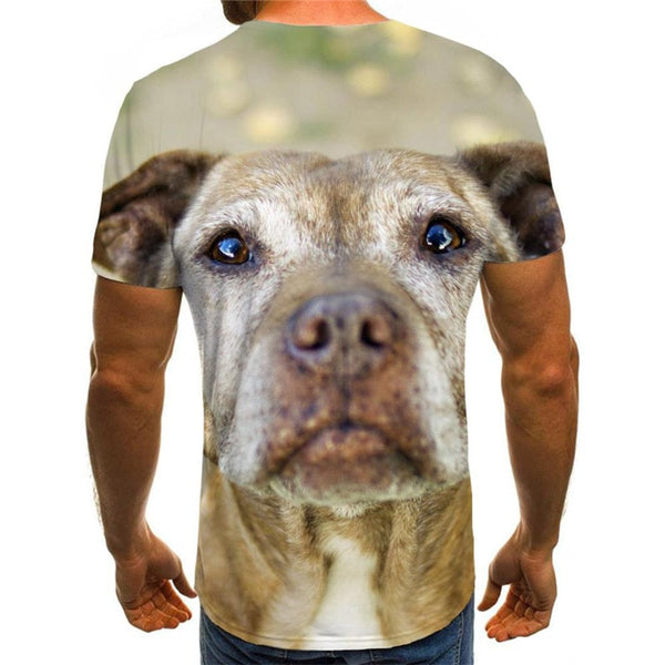 
tshirts dog Puppy Cute animal Print clothes men's big Smart dogs art costume Cool
                