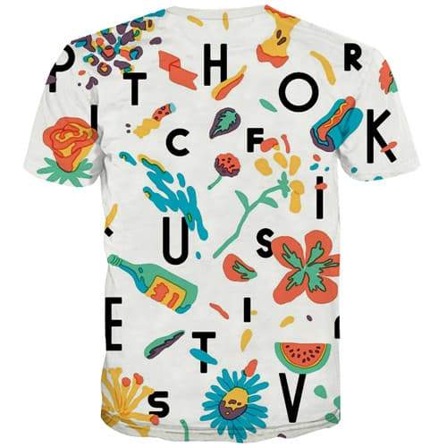 
Graffiti T shirts Men Food Tshirt Printed Character Shirt Print White Tshirts Novelty Harajuku T-shirts 3d Short Sleeve Hip hop - KYKU
                