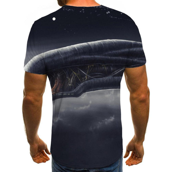 
Airship t shirt 3D tshirt air ship men art costume Casual flying ship
                