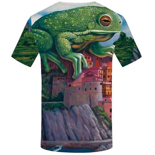 
Frog T shirts Men Mountain Tshirt Anime Animal Tshirts Cool Castle T shirts Funny Gothic T-shirts 3d Short Sleeve Fashion - KYKU
                