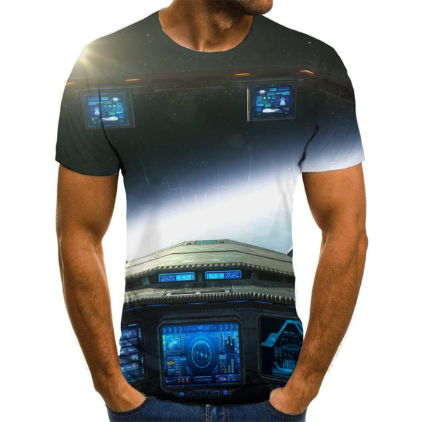 t shirt Airship clothing air ship art costume flying ship men Cool