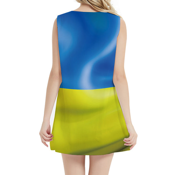 
Harajuku Dress Women Union Flag 3d Print Ukraine Halter Sleeveless Retro Ladies Dresses Gothic Vestido Sexy Womens Clothing
                