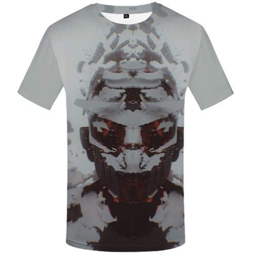 Skull T-shirt Men Flame Tshirt Anime Snow T-shirts Graphic Cosplay T-shirts 3d Gothic Tshirts Novelty Short Sleeve T shirts Men - KYKU