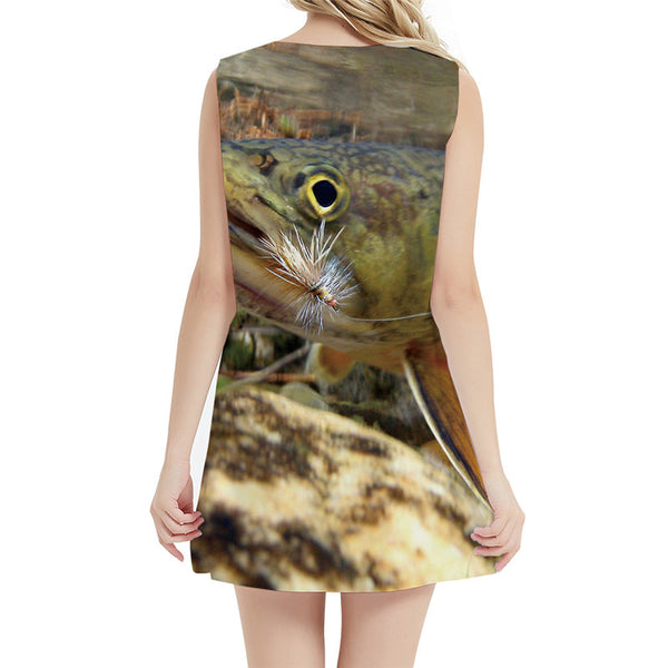 
Fish Dress Women Ocean Office Tropical Sexy Animal Beach Fishinger Sundress Womens Clothing Vintage
                