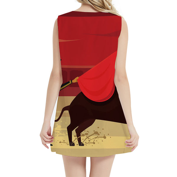 
Cattle Dress Women Spain Sundress Animal Ladies Dresses Cartoon 3d Print Gothic Vestido Sexy Womens Clothing Summer
                