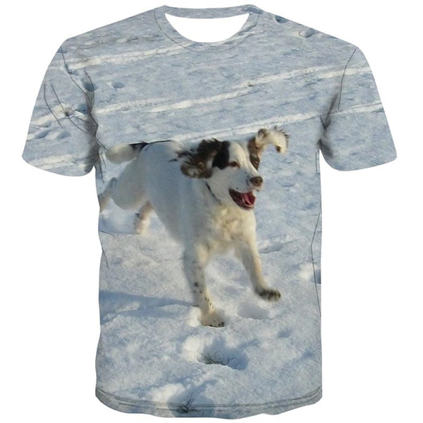 
shirts dog Puppy Cute animal Print clothes art costume Casual male big Smart dogs
                