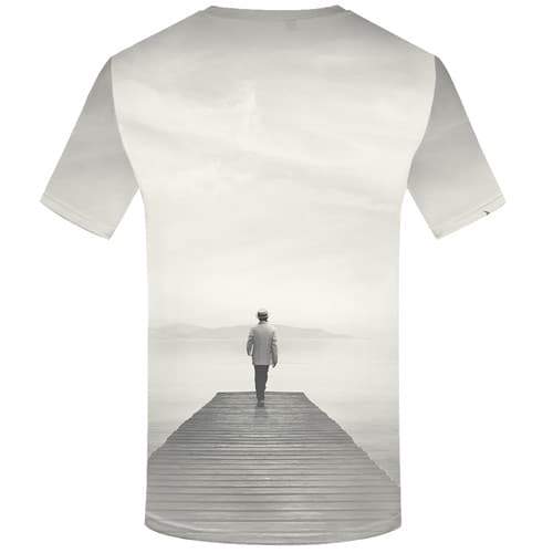 
Character T-shirt Men Mountain Tshirt Printed Harajuku T shirts Funny Art T-shirts Graphic Gray Tshirt Anime Short Sleeve - KYKU
                