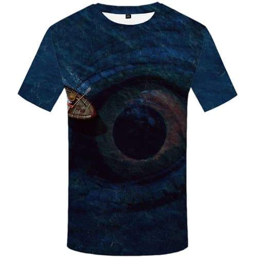 Eye T shirts Men Cartoon Tshirts Novelty Ocean T-shirts Graphic Abstract Tshirt Anime Harajuku Shirt Print Short Sleeve summer - KYKU