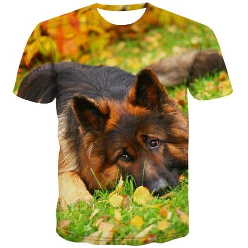 Animal T shirts Men Wolf Tshirts Cool Lovely Tshirt Anime Street Shirt Print Funny T shirts Funny Short Sleeve Full Print Mens - KYKU