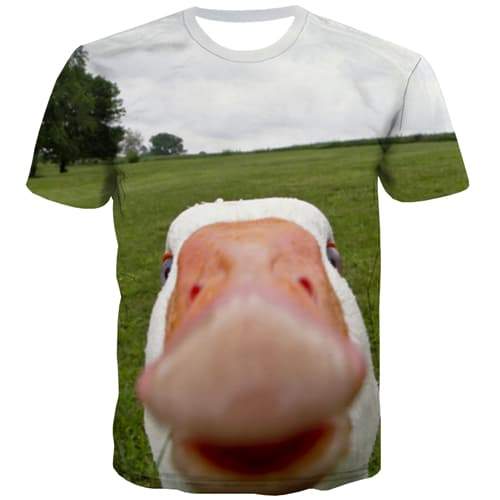 Animal T-shirt Men Nose Tshirts Novelty Hip Hop Tshirts Cool Harajuku Tshirt Printed Street Shirt Print Short Sleeve Full Print - KYKU