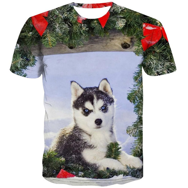 
dog t shirts Puppy Cute animal clothing art costume big Smart dogs Casual male
                
