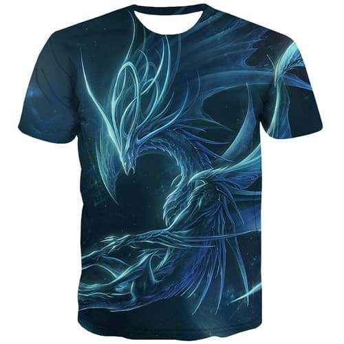 Anime T shirts Men Galaxy T shirts Funny Abstract Tshirts Casual Metal T-shirts Graphic Hip Hop Tshirts Cool Short Sleeve - KYKU
