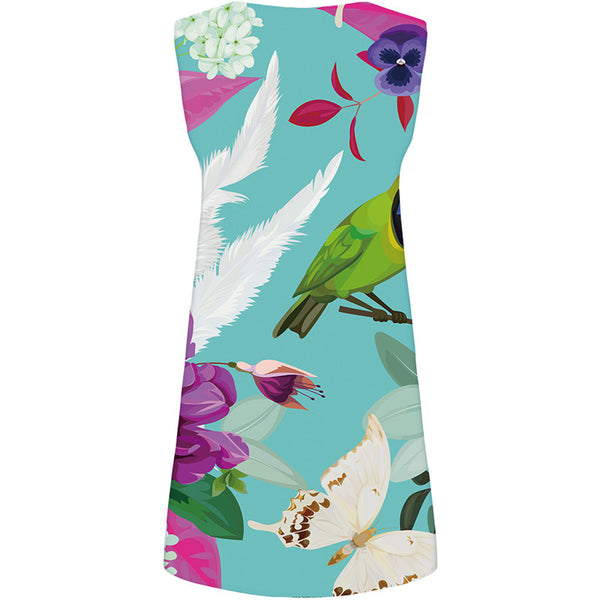 
Bird Dress Women Butterfly Boho Feather Office Animal Sexy Flower 3d Print Womens Clothing Summer
                