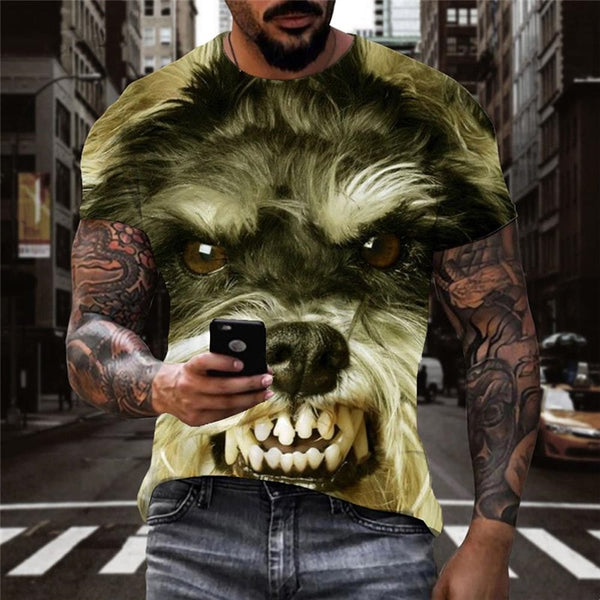 
dog t shirts Novelty 3D shirt Puppy Cute animal big Smart dogs men Cool outfits
                