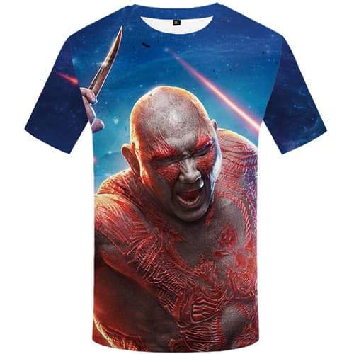 Character T-shirt Men War T-shirts 3d Graffiti T shirts Funny Metal Shirt Print Gothic Tshirt Printed Short Sleeve Hip hop - KYKU