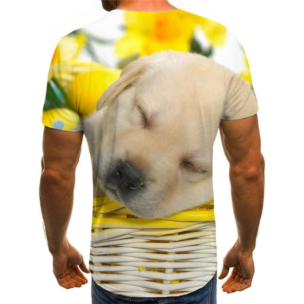 
Golden Retriever dog shirts Puppy Cute Pets tee top man Cool art costume big Smart dogs
                