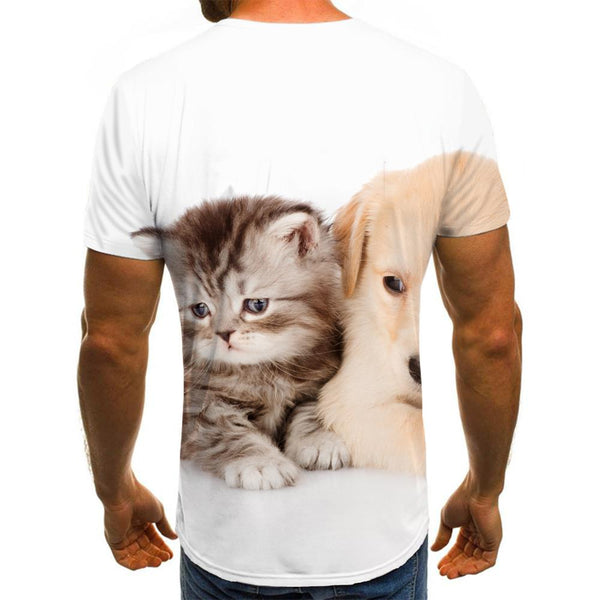 
t shirt animaltop tee docile petsmen art costume cat and dog Cool
                