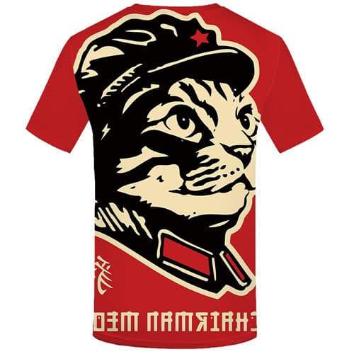 
Leopard T-shirt Men Animal Tshirts Casual Red Tshirt Anime Art Tshirts Cool Cartoon T shirts Funny Short Sleeve Hip hop - KYKU
                