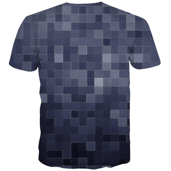 
Mosaic plaid texture shirts special texture 3D tshirt men art costume Casual different
                