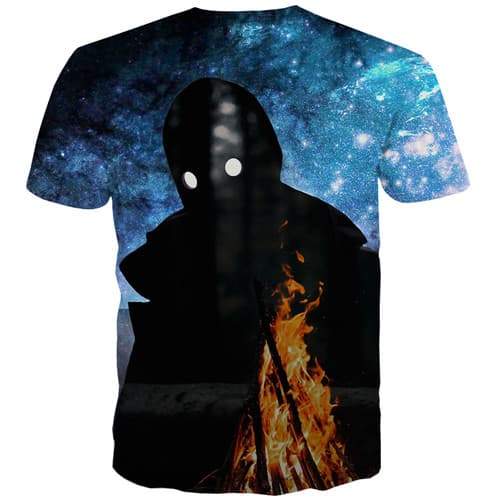 
Flame T-shirt Men Psychedelic Tshirts Cool Space Shirt Print Fire T shirts Funny Gothic T-shirts 3d Short Sleeve summer Mens Tee - KYKU
                