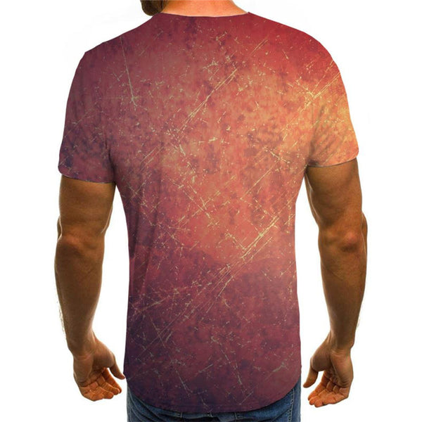 
Dark red antique texture shirts special texture Casual art costume Cool man different
                
