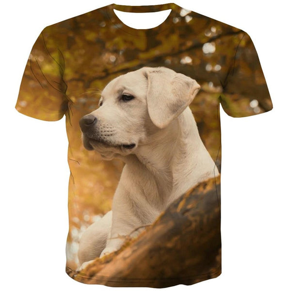 
t shirts Golden Retriever dog Puppy Cute Pets Funny 3D t shirt art costume big Smart dogs man Cool
                