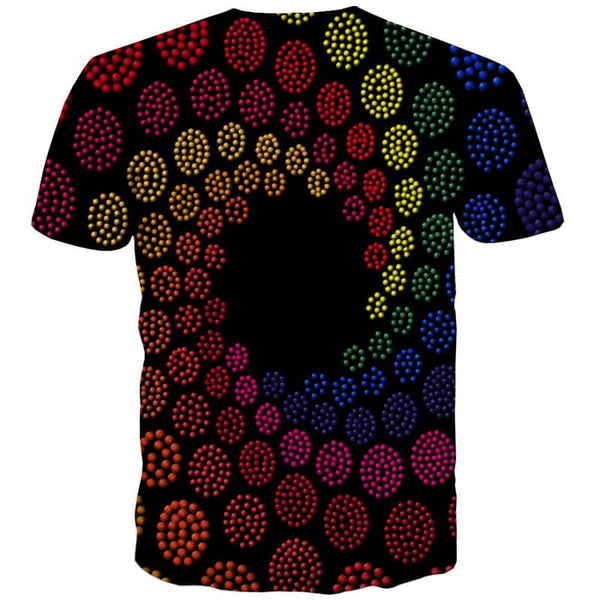 
abstract shirt  personality shirt tee  art costume Casual fun geometric colorful art man
                