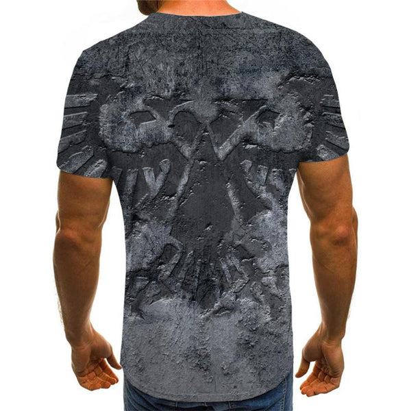 
Black metallic texture tshirt 3D tshirt special texture men Casual different art costume
                
