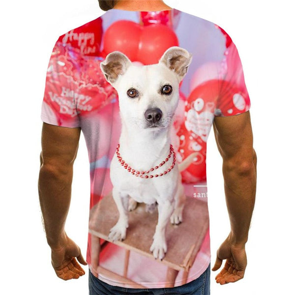 
tshirts dog tee top Puppy Cute Pets art costume men big Smart dogs Cool
                