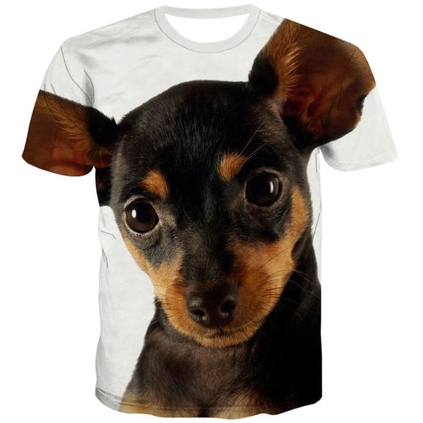 
shirts dog Puppy Cute animal Hip hop tshirt 3D big Smart dogs Cool outfits men
                