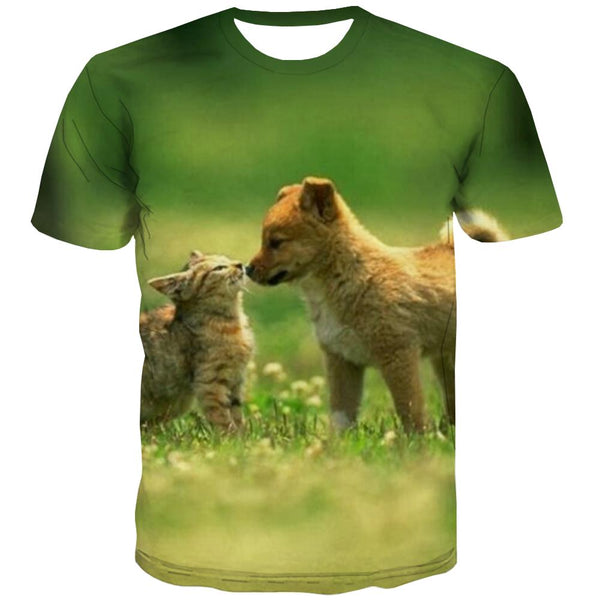 
animal shirtCasual shirt 3D docile petsmen Cool art costume cat and dog
                