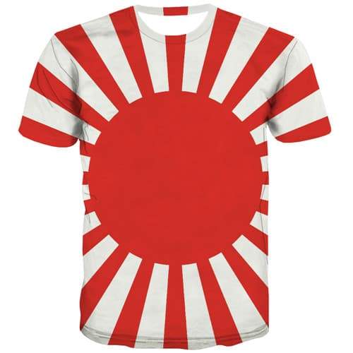 Psychedelic T-shirt Men Colorful T shirts Funny Flag T-shirts Graphic Japan Tshirts Cool Harajuku Tshirt Anime Short Sleeve - KYKU