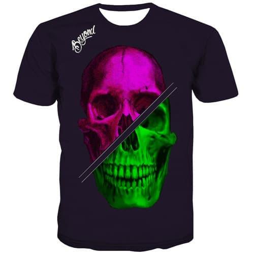 Skull T-shirt Men Beyon T-shirts 3d Hip Hop T shirts Funny Rock Tshirt Anime Street Tshirt Printed Short Sleeve Fashion - KYKU