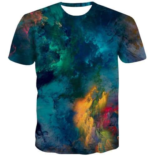 Van Gogh T shirts Men Painting Tshirt Anime Graffiti Tshirts Casual Psychedelic Tshirt Printed Abstract T-shirts Graphic - KYKU