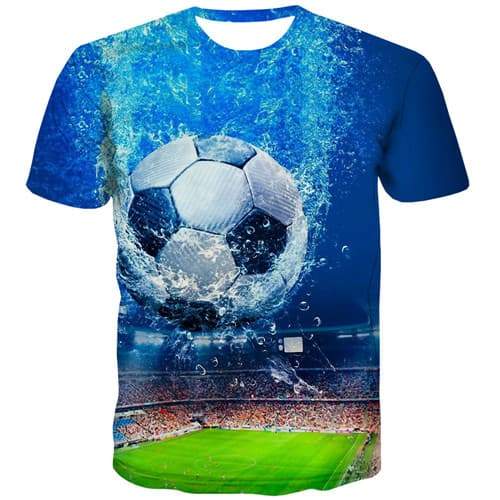 Ball T-shirt Men Water Tshirt Printed Space T-shirts 3d Harajuku Tshirt Anime Gothic Tshirts Casual Short Sleeve Punk Rock - KYKU