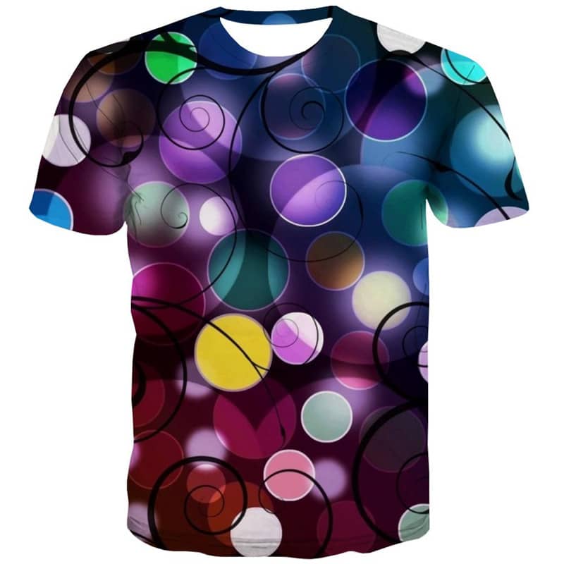 abstract tshirt  Casual personality  art costume man Casual fun geometric colorful art