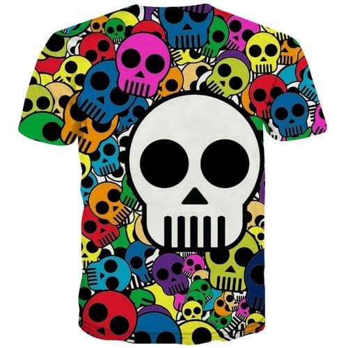 
Skull T-shirt Men Colorful Shirt Print Hip Hop T shirts Funny Cosplay T-shirts Graphic Punk Tshirt Printed Short Sleeve Hip hop - KYKU
                