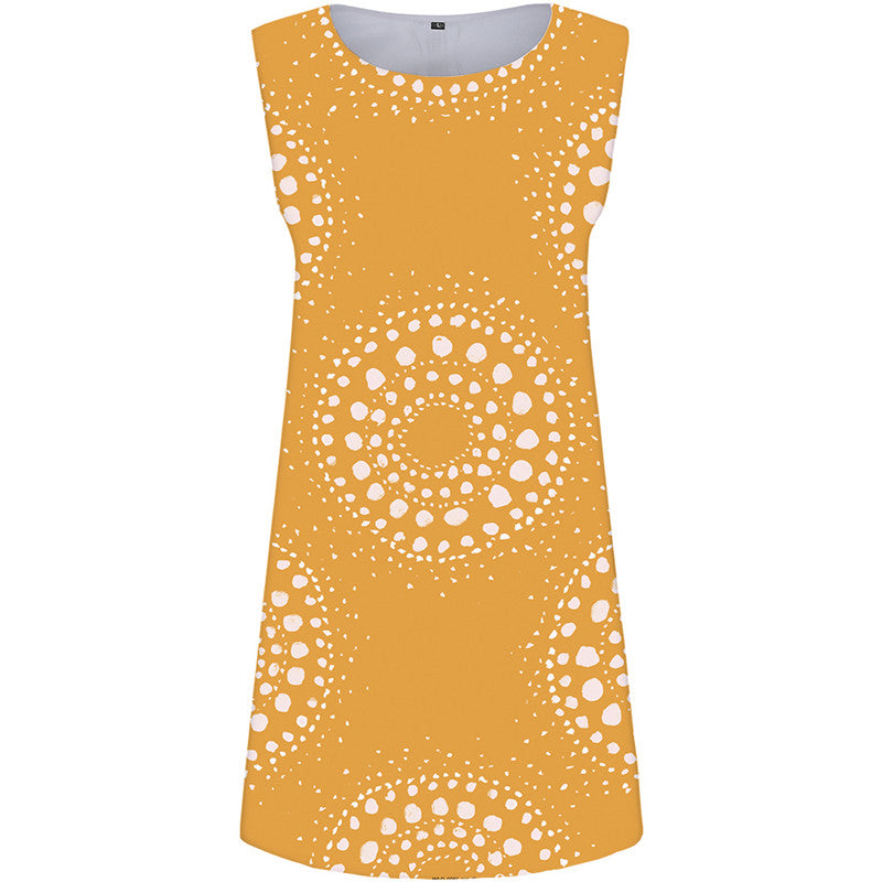 Graphics Dress Women Ring Office Yellow Vestido Sexy Gothic Ladies Dresses Womens Clothing Summer