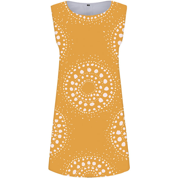 Graphics Dress Women Ring Office Yellow Vestido Sexy Gothic Ladies Dresses Womens Clothing Summer