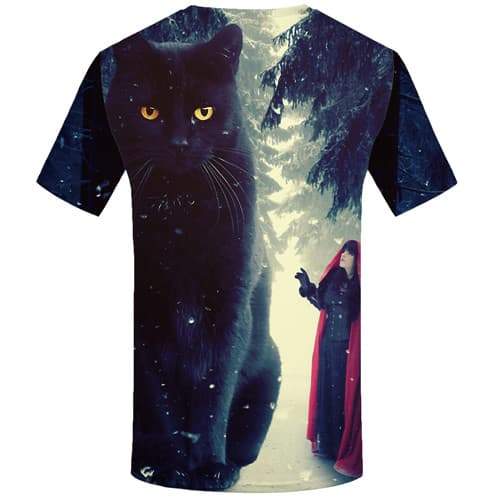 
Cat T-shirt Men Animal T-shirts Graphic Forest Tshirts Cool Harajuku Tshirts Novelty Character Shirt Print Short Sleeve Fashion - KYKU
                