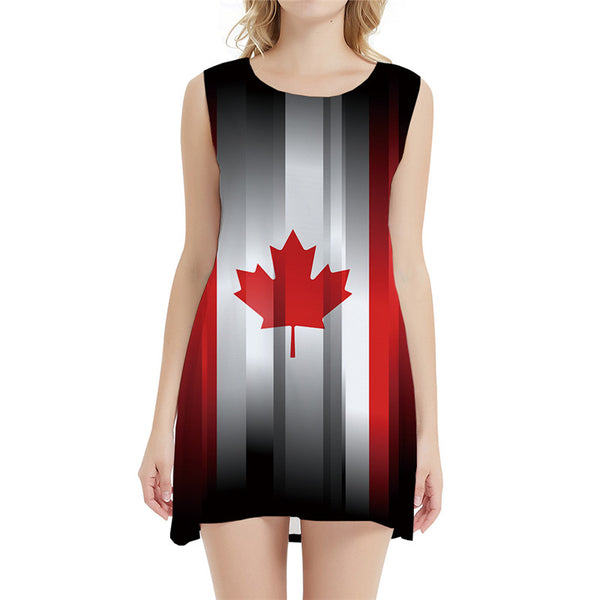 
Maple Leaf Dress Women Geometric Boho Colorful Office Canada Beach Gothic Party Womens Clothing Tassel
                