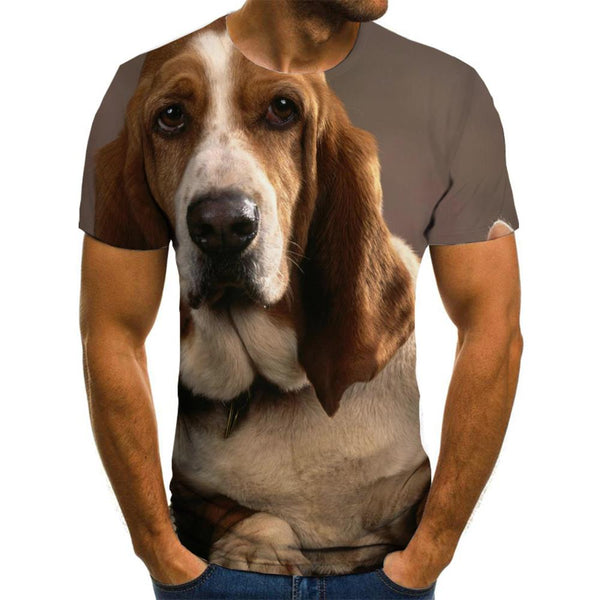 animal t shirtclothing docile petsart costume cat and dog Cool men