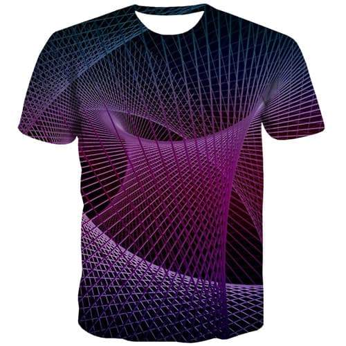 Dizziness T-shirt Men Geometric Tshirts Casual Psychedelic T shirts Funny Element Tshirt Anime Punk Rock Tshirt Printed - KYKU