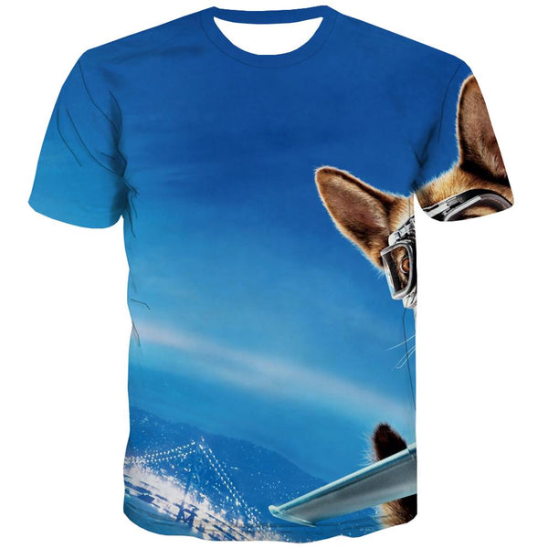 
animal t shirtdocile pets t shirt 3Dcat and dog art costume Cool men
                