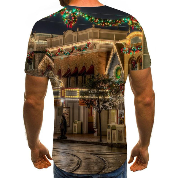 
street lighting tshirts festival 3D tshirt art costume men Cool Christmas
                