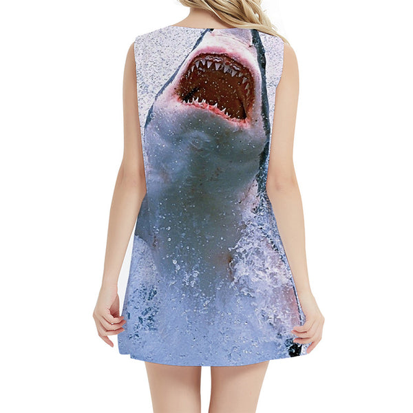 
Shark Dress Women Fish Sexy Tracksuits Boho Animal Korean Style Fishinger Beach Womens Clothing Vintage
                
