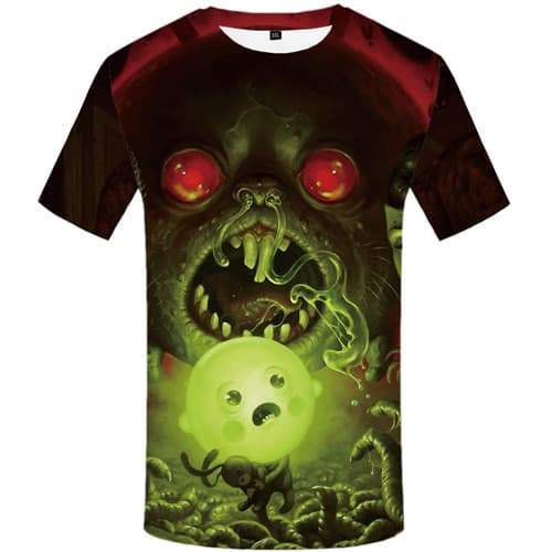 Game T shirts Men Animal Tshirt Printed Bear Tshirts Novelty Gothic Tshirt Anime War Tshirts Cool Short Sleeve T shirts Mens - KYKU