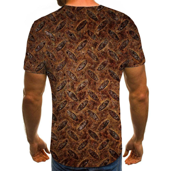 
Rusty iron cover texture shirts special texture clothing art costume different men Cool
                