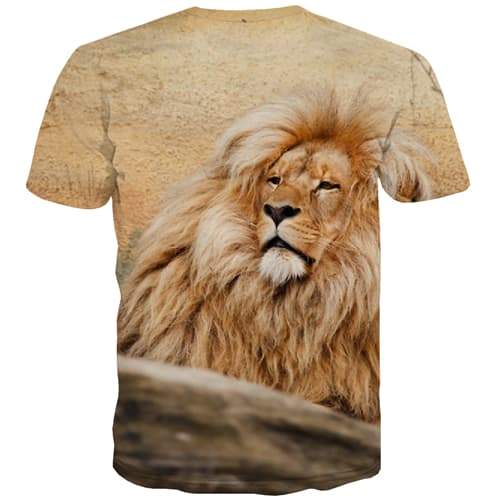 
Lion T-shirt Men Animal Tshirts Casual Funny Tshirts Novelty Leisure Tshirts Cool Street Shirt Print Short Sleeve Hip hop Unisex - KYKU
                