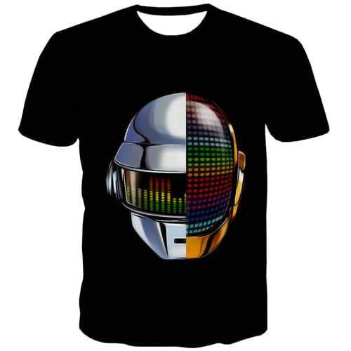 Skull T shirts Men Metal T shirts Funny Galaxy Space T-shirts Graphic Music Shirt Print Black Tshirt Anime Short Sleeve Fashion - KYKU